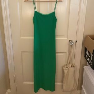 Zara flowing green midi dress